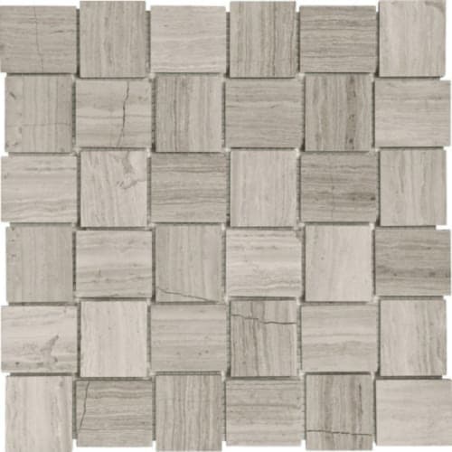 Strada Mist in 2x2 In Basketweave Polished Mosaics